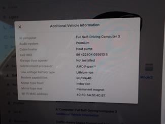 2022 Tesla Model 3 AWD Long Range - Refresh Model AMD Ryzen