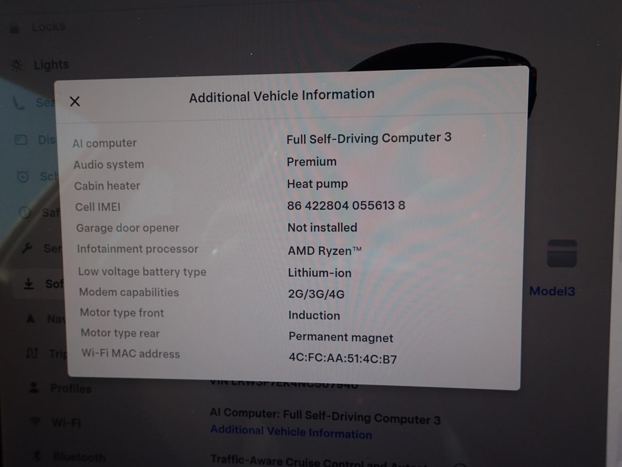 2022 Tesla Model 3 AWD Long Range - Refresh Model AMD Ryzen