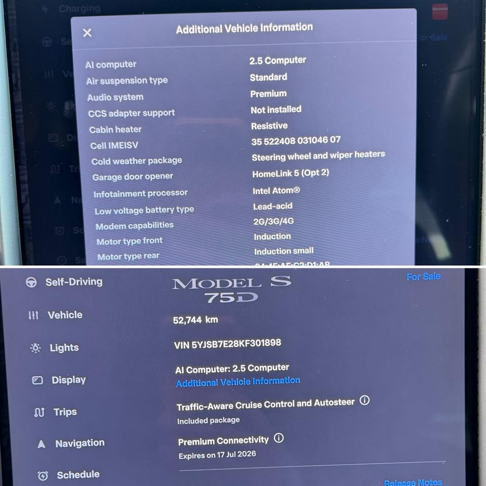 2019 Tesla Model S 75D AWD NZ New